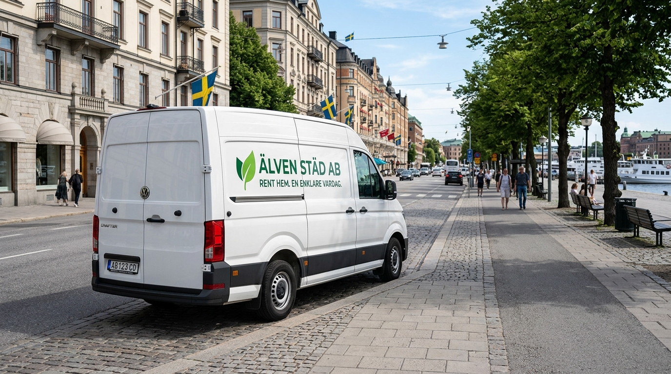 Älven Städ AB Servicebil i Stockholm