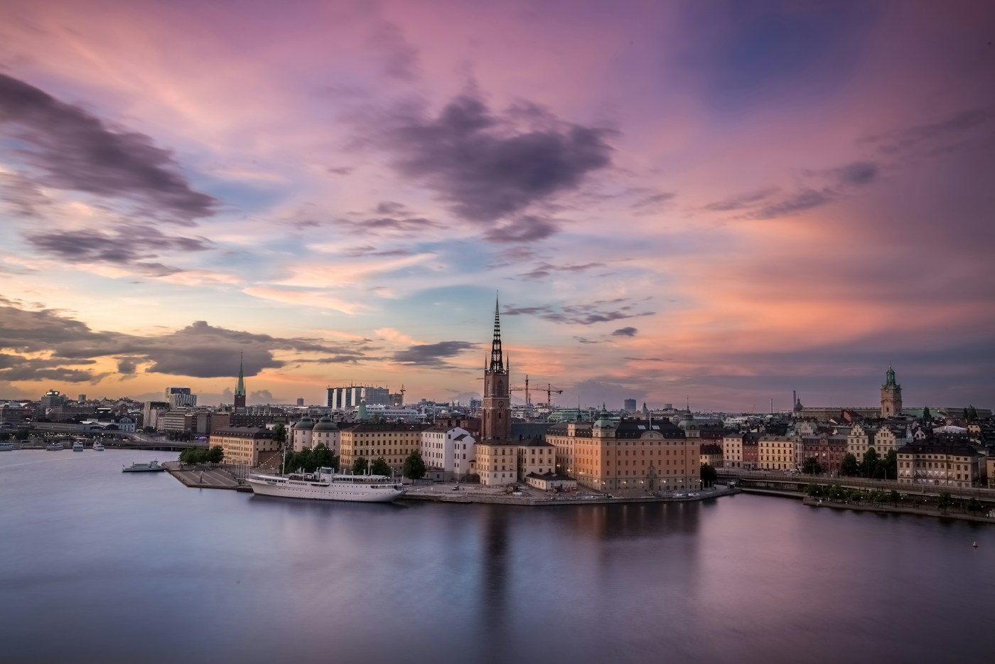 Stockholm stadsvy Riddarholmen